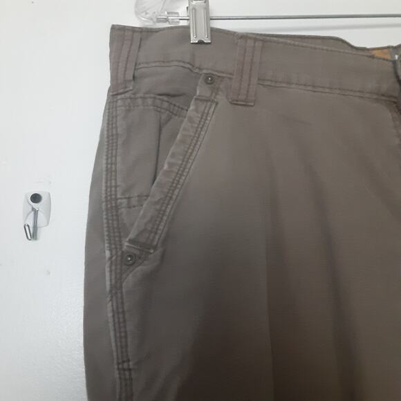 Carhartt Mens Pants 36x32 Brown Relaxed Straight Work Outdoors - Picture 2 of 11